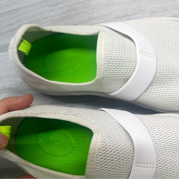 OOFOS OOMG White Mesh Low Sport Recovery Comfort Shoe Women’s Size 5 - Picture 9 of 10